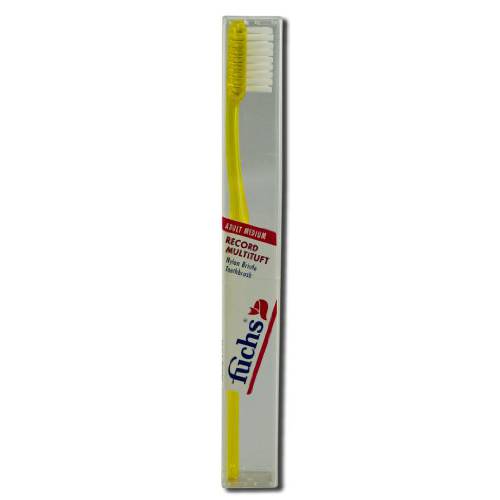 Fuchs Adult Medium Record Multituft Nylon Bristle Toothbrush