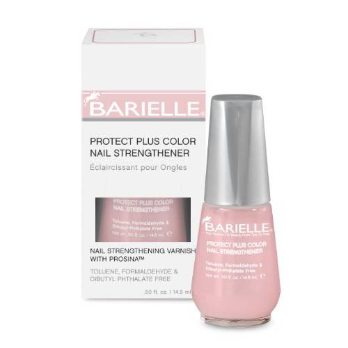 Barielle Protect Plus Color Nail Strengthener, Dark Pink, 0.5 Ounce