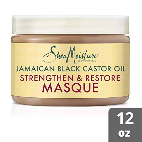 SheaMoisture Jamaican Black Castor Oil Treatment Masque For Dry Hair Jamaican Black Castor Oil Paraben Free Hair Mask 12 Oz