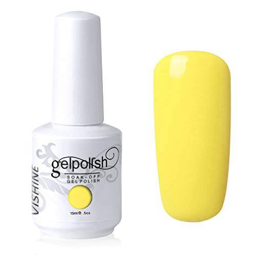 Vishine Gel Polish Nail Art Soak-off UV LED Nail Gel Polish Diy Manicure Yellow(561)