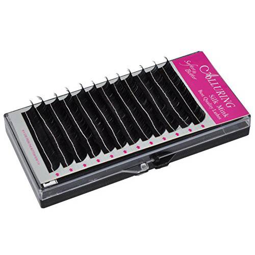Alluring Silk Mink Lashes for Eyelash Extensions C curl .18mm thickness