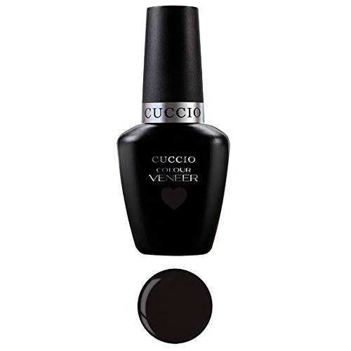 Cuccio Colour Veneer Nail Polish - Triple Pigmentation Technology - Full Coverage - Long Lasting High Shine - 2 AM In Hollywood - 0.44 Oz, BLACK, (I0098221)