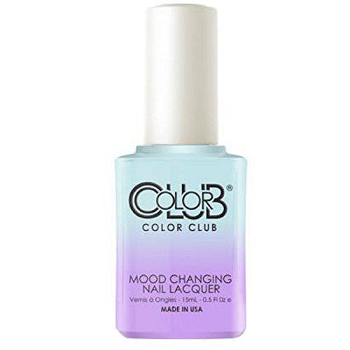 Color Club Blue Skies Ahead Color Club Nail Lacquer .5 Fl Ounce - 15 Ml, Color Changing Mood Nail Lacquer, 0.5 fluid_ounces