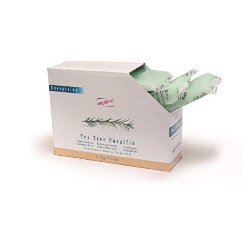 Depileve Tea Tree Paraffin -Scented Paraffin Wax -Spa Wax Refill for Paraffin Wax Dip -6 lbs.