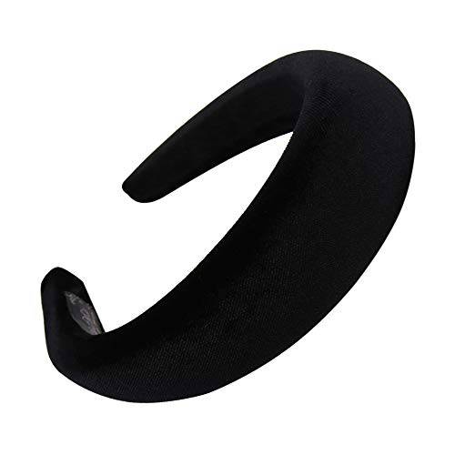 OAOLEER Padded Headbands Fashion Women Thick Velvet 90s Hair Accessories Head Band Fashion Headwear Wide Plastic Hairbands For Woman (8-Royal Blue)