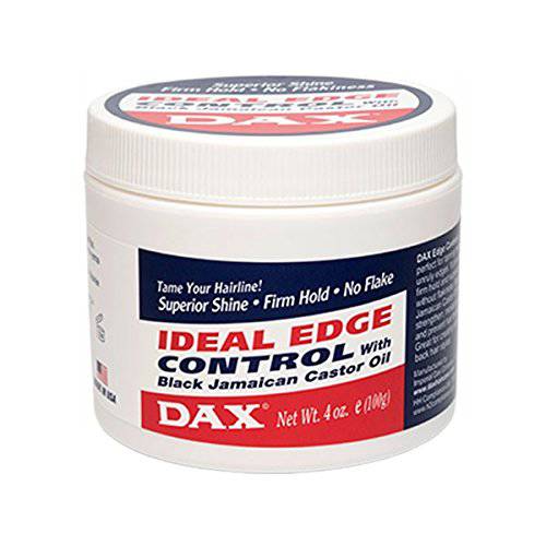 Dax Ideal Edge Control Black Jamaican Castor Oil Gel 4 Oz, 4 Ounces