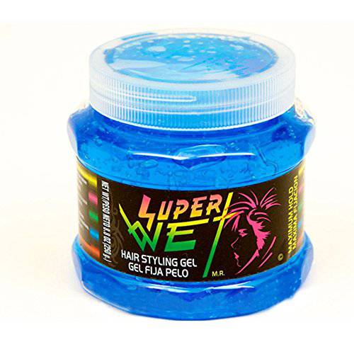 Super Wet Hair Styling Gel Blue 8.8 oz - Gel Fija Pelo