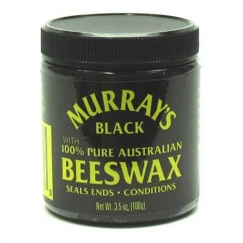 Murrays Black Beeswax 3.5 Ounce Jar (103ml) (6 Pack)