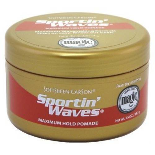 Soft Sheen Sportin Waves Max. Hold Pomade 3.5oz (2 Pack)