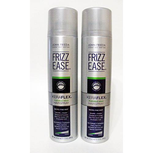 John Frieda Frizz Ease Hairspray Kera Flex 13 Ounce Aerosol (384ml) (2 Pack)