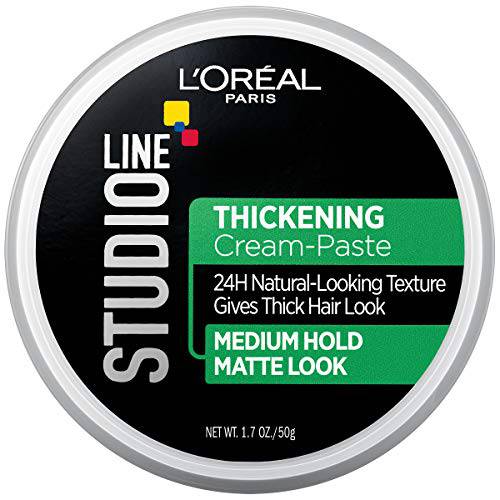 L’Oreal Paris Hair Care Studio Line Thickening Medium Hold Cream Paste, 1.7 Ounce