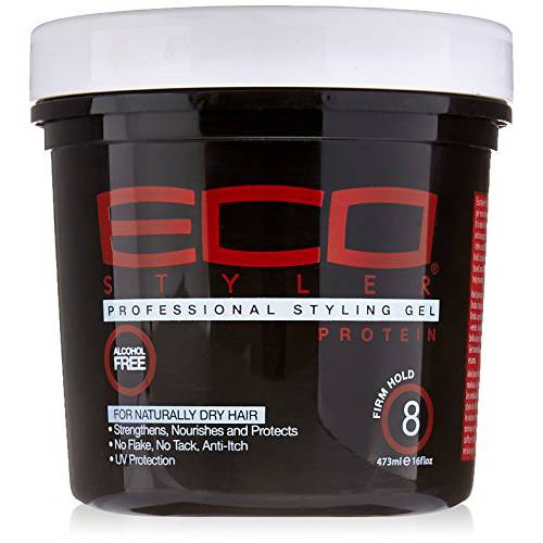 Ecoco Eco Style Gel - Regular Protein - Provides Moisture To Help Maintain Healthy Hair - Superior Hold And Long Lasting Shine - Conditions And Strengthens - Perfect For Updos And Twist - 16 Oz