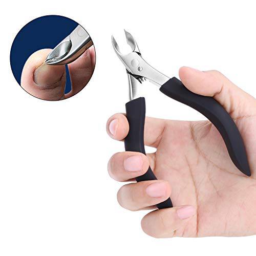 Professional Toenail Clippers for Thick Nails for Seniors - Thick Toenail Clippers for Men - Large Handle for Easy Grip + Sharp Stainless Steel - Best Nail Clipper