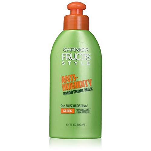 Garnier Fructis Style Anti-Humidity Smoothing Milk, 5.1 Ounce (Pack of 3)