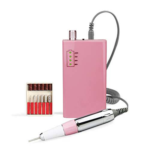 Nail Drills for Acrylic Nails Professional, Lumcrissy Rechargeable Electric Nail File 35000 rpm,Portable Nail Efile