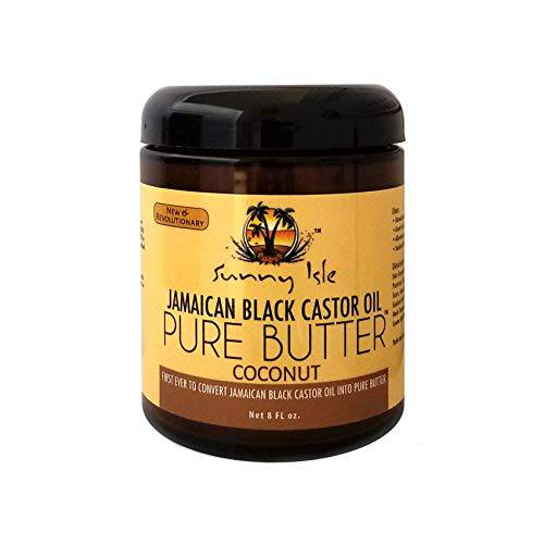 Sunny Isle Jamaican Black Castor Oil Pure Butter, Brown, 8 Fluid Ounce