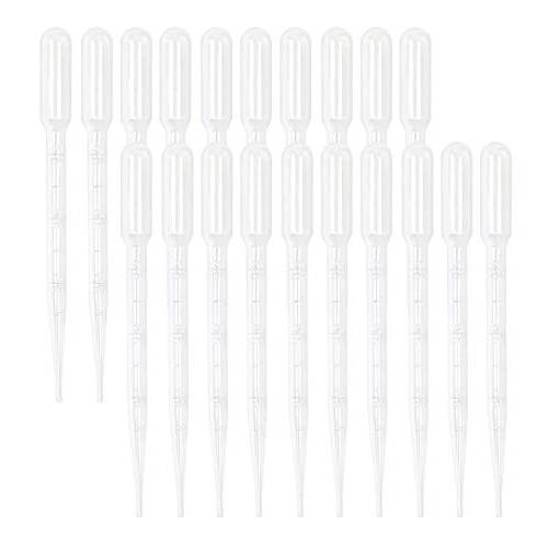 Shapenty 3ML Disposable Plastic Essential Oils Graduated Transfer Pipettes Squeeze Dropper Makeup Tool for Small Amounts Liquid Measuring Mixing Blending and Diy Fragrance Soap Lipbalm Making, 20PCS