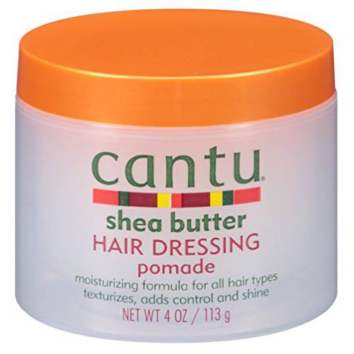 Cantu Shea Butter Hair Dressing Pomade 4 Ounce Jar (118ml) (2 Pack)