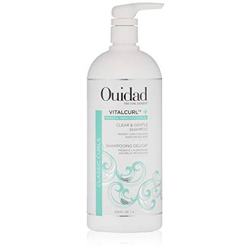 OUIDAD Vitalcurl+ Clear & Gentle Shampoo, 33.8 Fl oz (Pack of 1)