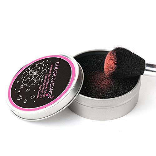 Color Removal Sponge Dry Makeup Brush Quick Cleaner Sponge Removes Shadow Color from Your Brush without Water or Chemical Solutions Compact Size for Travel