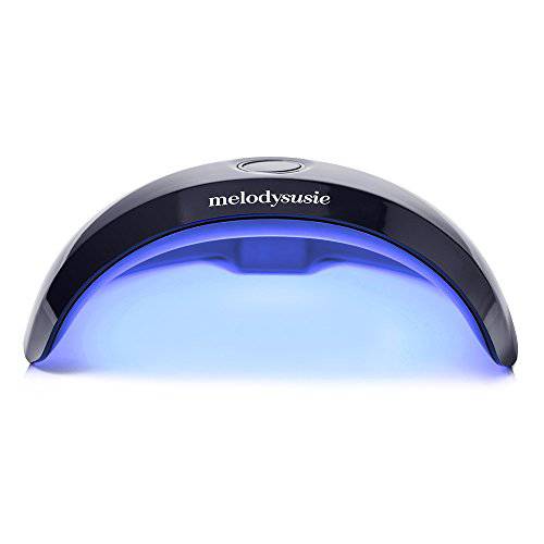 MelodySusie Portable UV LED Nail Lamp, Compact Gel Nail Dryer Light Curing LED UV Gel Nail Polishes Professionally, Manicure Pedicure Gel Nail Starter Kit with 45s 60s Timer Setting, White