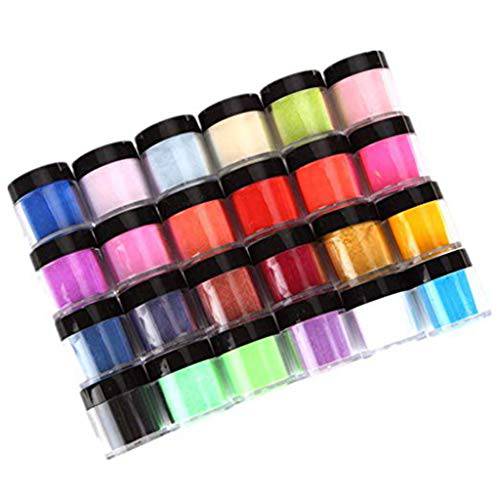 Acrylic Powder,Lfei 18 Colors Acrylic Powder Set for Nail Art 3D DIY Nail Acrylic Powder(18 colors)