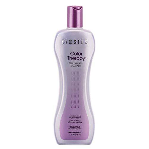Biosilk Color Therapy Cool Blonde Shampoo | 12 Ounces | Offers Hair Color Protection To Highlighted and Lightened Hair