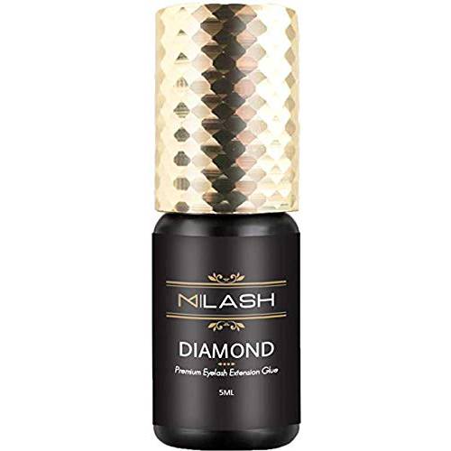M|LASH Premium Eyelash Extensions Adhesive Glue Diamond 1-2 Seconds Dry 5ml | Volume & Individual - Lash Glue