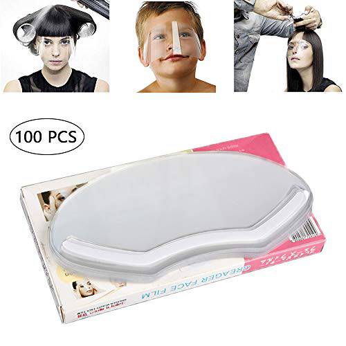 100 PCS Microblading Permanent Makeup Shower Face Shields Visors, Disposable Face Shields Masks for Hairspray Salon Supplies and Eyelash Extensions Eye Eyelid Surgery Aftercare