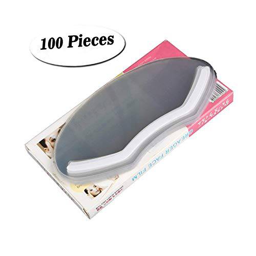 LWBTOSEE Clear Disposable Face Shield, for Shower Haircut Hairspray and Eyelash Extensions Eye Eyebrow Eyelid Surgery Aftercare (100 PCS)