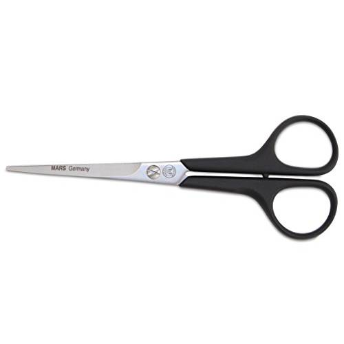 Mars Professional Stainless Steel Hair Grooming Scissors Shears, Nylon Handles, 6 Length