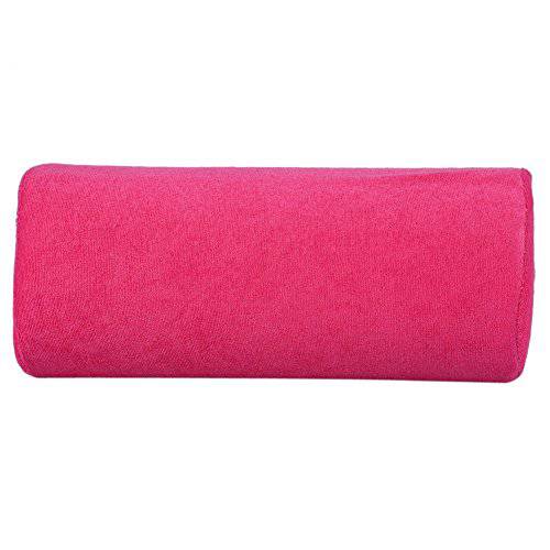 Hand Rest Cushion, 10 Colors Professional Salon Detachable Washable Nail Art Soft Sponge Pillow (rose red)