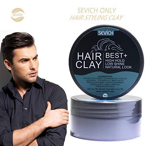 Hair Clay for Men - Sevich’s Matte Textured Styling Paste Long-Time Strong Hold, for Unisex 3.52 Oz