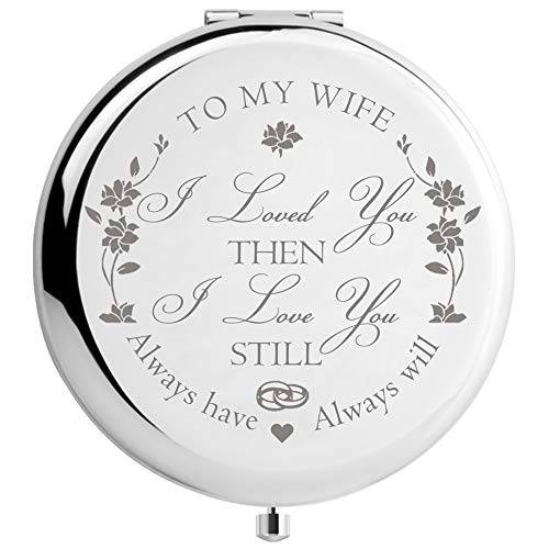 DIDADIC Niece Gifts from Aunt Uncle, to My Niece Makeup Mirror, Niece from Auntie, Engraved Gifts for Women Birthday Christmas Valentines Day Graduation Mothers Day (Beautiful Niece)
