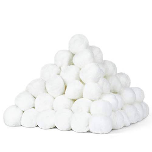 DecorRack 200 Cotton Balls, 100% Natural Cotton Balls for Make-Up, Nail Polish Removal, Applying Oil Lotion or Powder, Multi-Purpose Soft and Absorbent for Household Needs (200 Count)