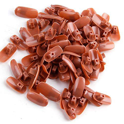 200 Pcs False Nail Tips DIY Nail Training Manicure Tool Nail Art Tips PP Material Original Type Accessory for Practice Hand Removable Practice False Nail Tips for Training