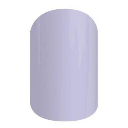 Powder Purple - Jamberry Nail Wraps - Full Sheet - Light Purple Solid - Glossy Finish