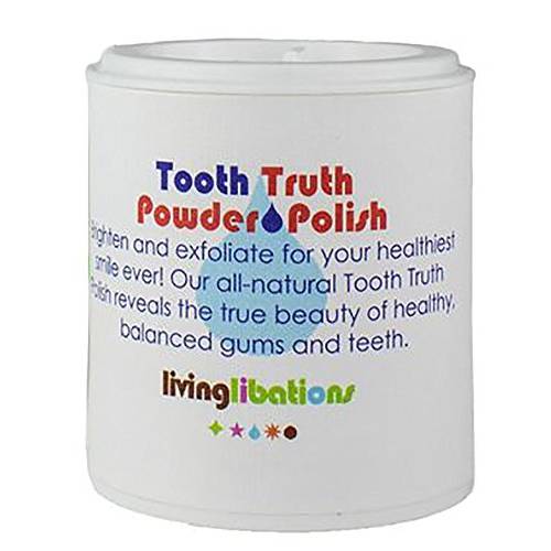 Living Libations - Organic Tooth Truth Powder Polish| Natural, Plant-Based, Clean Beauty (1.69 oz | 50 ml)