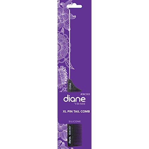 Diane 9’’ XL Pin Tail Comb Silicone DBC003