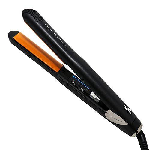 GlamPalm Volumizing Iron, 1 Hair Volumizer with Digital LCD. Classic Ceramic Coated Plates with Adjustable Temperature Straightens & Curls for Smooth and Silky Hairstyle. Heats Up Instantly
