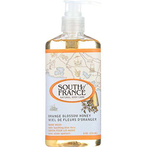 South Of France Orange Blossom Honey Hand Wash With Soothing Aloe Vera, 8 Fl Oz