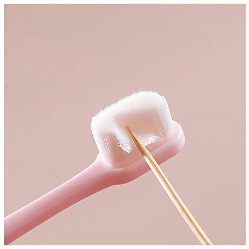DI QIU REN Extra Soft Toothbrush for Sensitive Gums, Micro-Nano Manual Toothbrush with 20000 Soft Floss Bristle for Gum Care, Protect Fragile Gums Good Cleaning Effect (2 Pack)