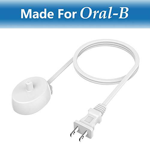 for Oral B Electric Toothbrush Replacement Charger Power Cord Supply Inductive Charging Base Model 3757 Portable Environmental ABS for Travel