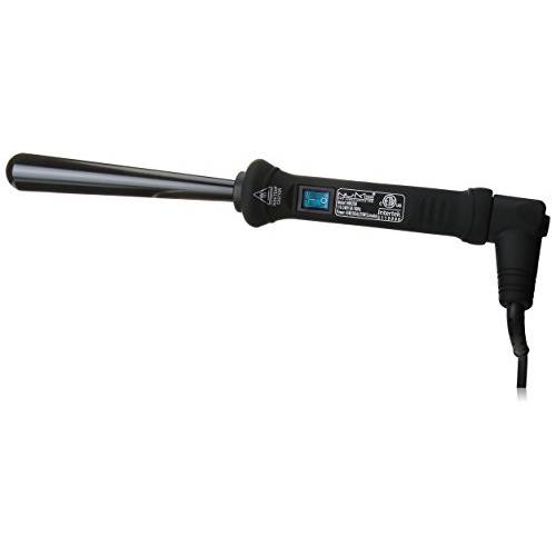 NuMe Classic Ceramic Curling Wand - Tourmaline 25mm Barrel Hair Curler, Negative Ion Conditioning, Far Infrared Heat - All Hair Types - Turquoise