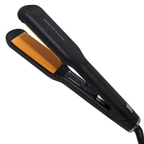 GlamPalm Flat Iron, 1 1/2 Hair Straightener with Digital LCD. Classic Ceramic Coated Plates with Adjustable Temperature Straightens & Curls for Smooth and Silky Hairstyle. Heats Up Instantly