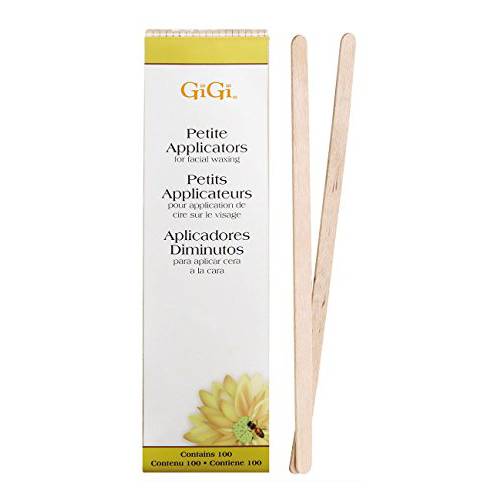 GiGi Petite Wax Applicators for Facial Hair Waxing/Hair Removal, 100 pk