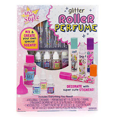 Just My Style Glitter Roller Perfume by Horizon Group USA Multi-color, 10 x 9 x 13.5