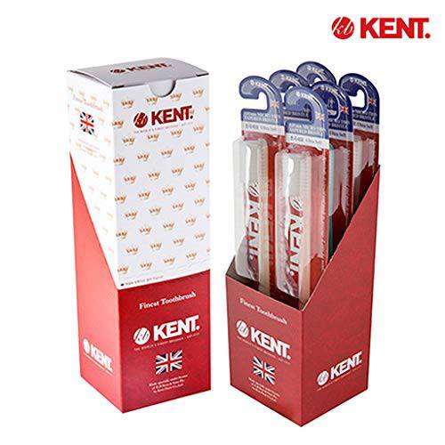 [KENT] CLASSIC Medium Head Extra Soft Toothbrush, Sensitive Teeth & Gums for Adults & Teens - (Set of 6)