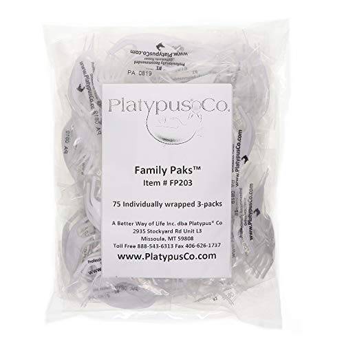 Platypus Family Paks 75, 3-count Braces Flosser Packs, 225 flossers