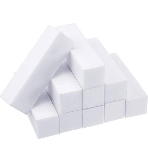 20 Pack Buffer Sanding Block Nail Buffer Block Files Grit Dense Sponge Nail Art Tips Tool (White)